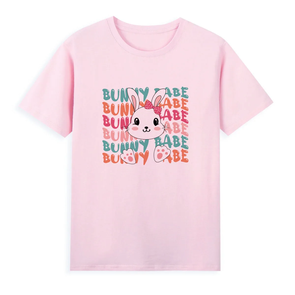 Cute Little Rabbit Printed T-shirt Original Brand Good Quality Women Shirt Summer Clothing Hot Sale Top Tees A046