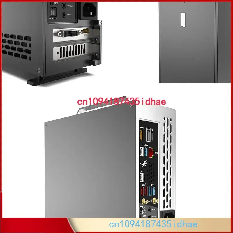 Lzmod Mini A24-V5 2.0 Slot Duplo Display Independente Fonte de Alimentação 1U Chassi ITX Chanfro Dupla Face