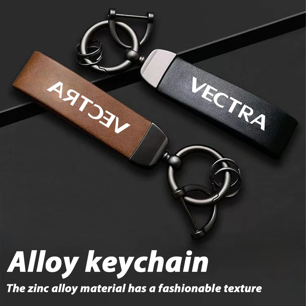 Chaveiro de couro de alta qualidade com fivela em forma de ferradura para acessórios de carro Opel Vectra.