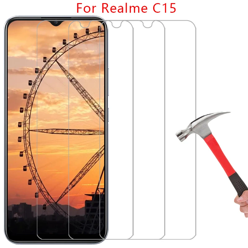 Coque arrière en verre trempé 360 pour Realme C15
