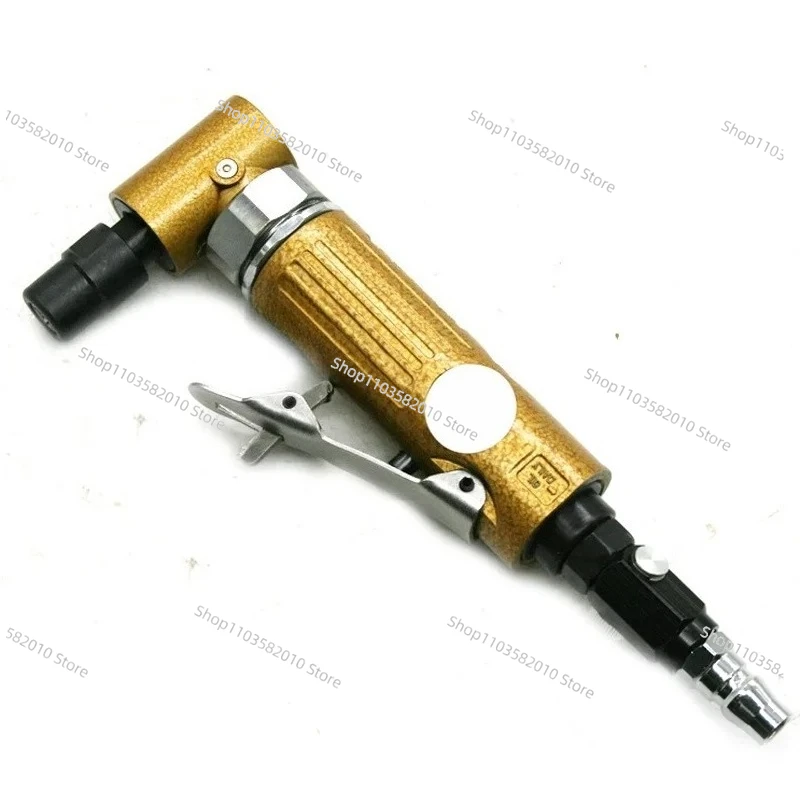 Pneumatic 90 Degree Right Angle Die Grinder, 3/6mm Collet Elbow Grinding Machine for Carving & Polishing