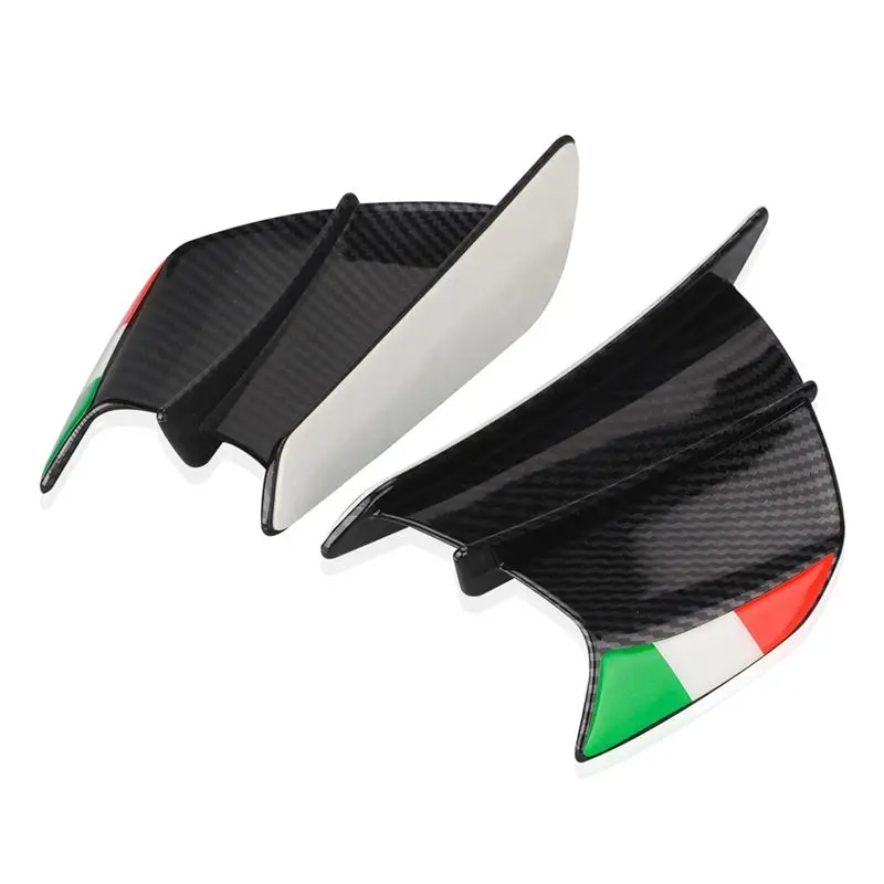Unusual 4X Motorcycle Winglet Aerodynamic Wing Kit Spoiler Motorcycle Wind Flow Fixing Wing For S1000RR V4 ZX-10R R1,Matte Black