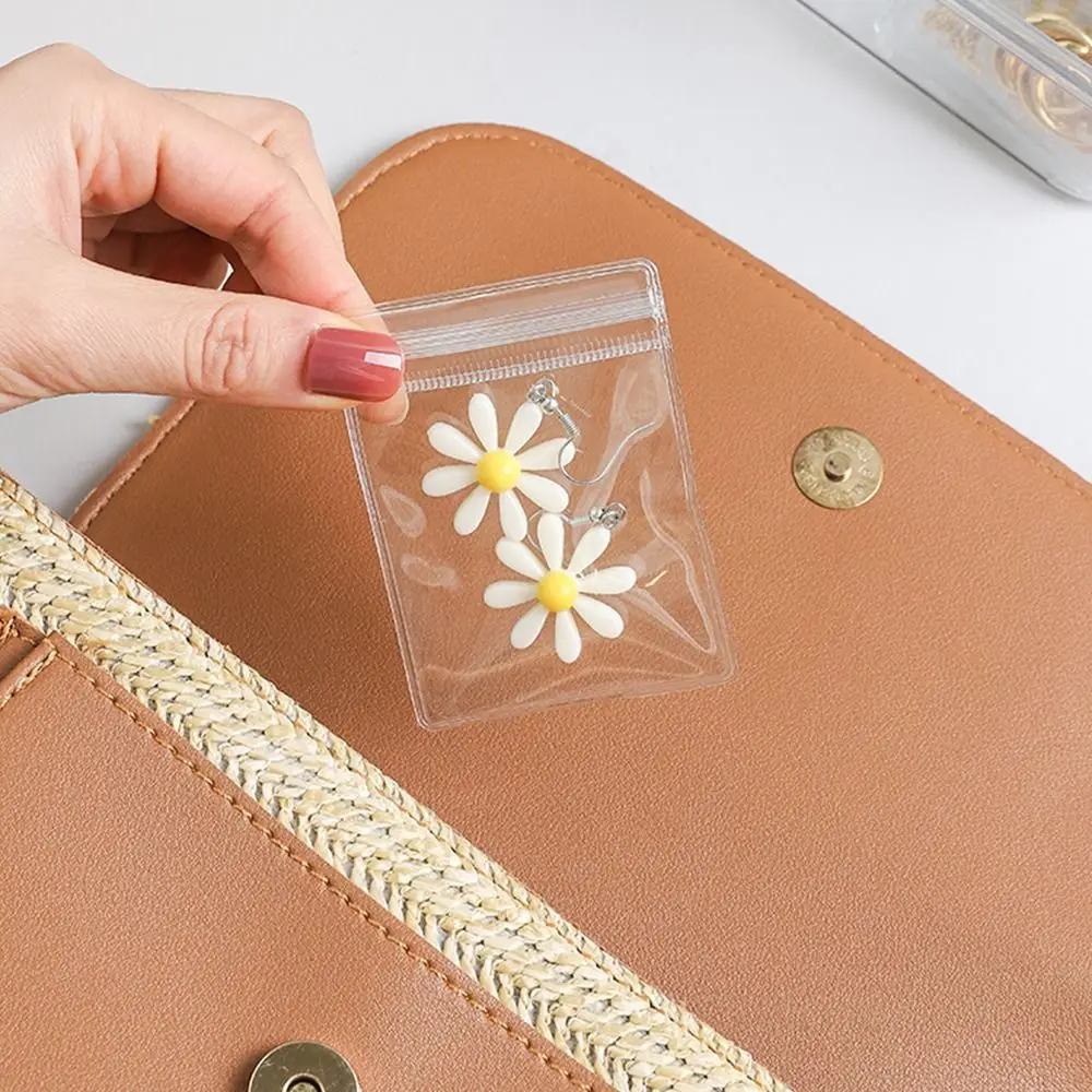 목걸이 팔찌 반지 보석 가방, 자동 밀봉 가방, 선물 포장, PVC 플라스틱 지퍼 잠금 가방, 보관 파우치, 재밀폐 가능