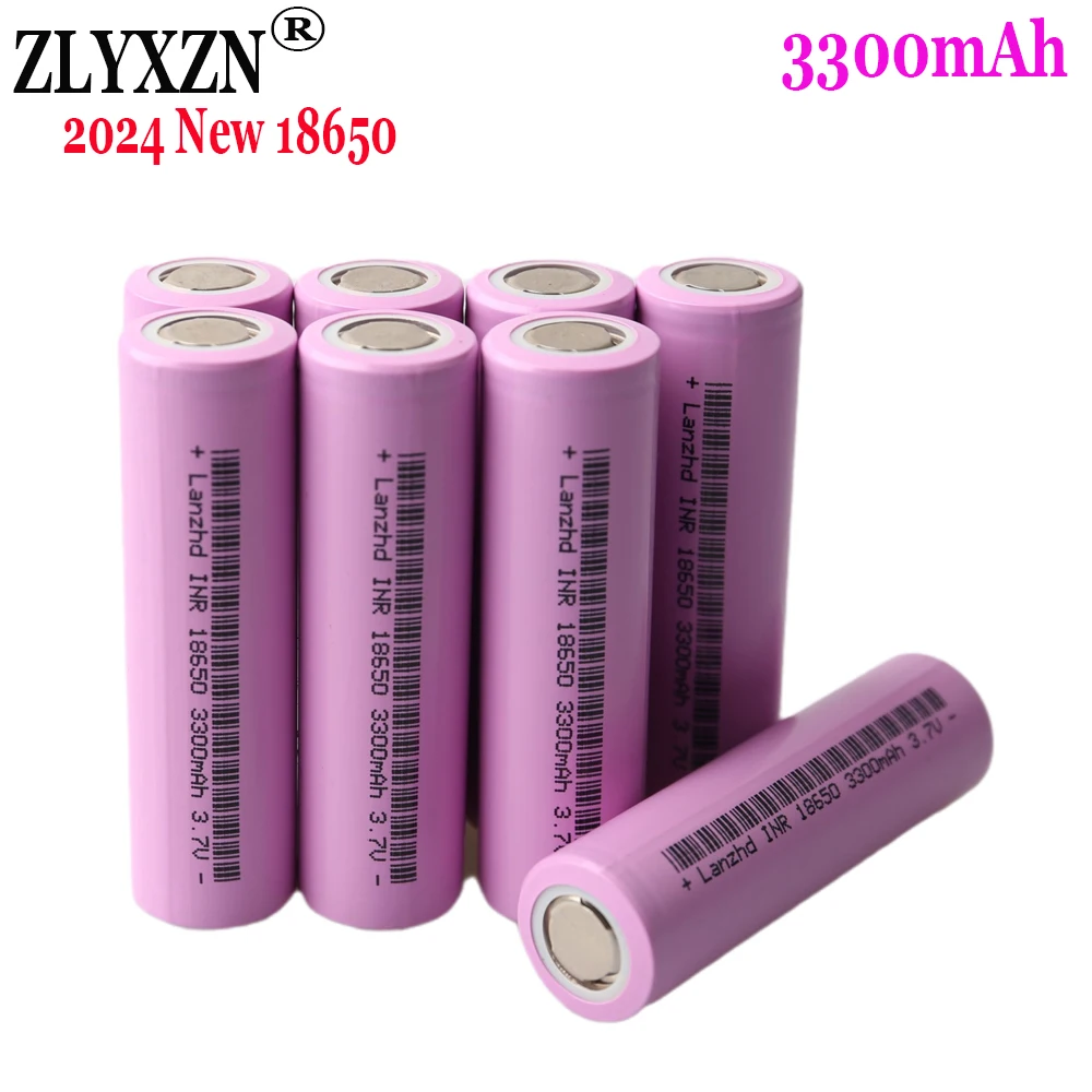 2024 NEW 5-40PCS 3.7V 18650 Rechargeable Battery 3300mAh 17A Li ion batteries For Bicycle Flashlight Mobile computer battery