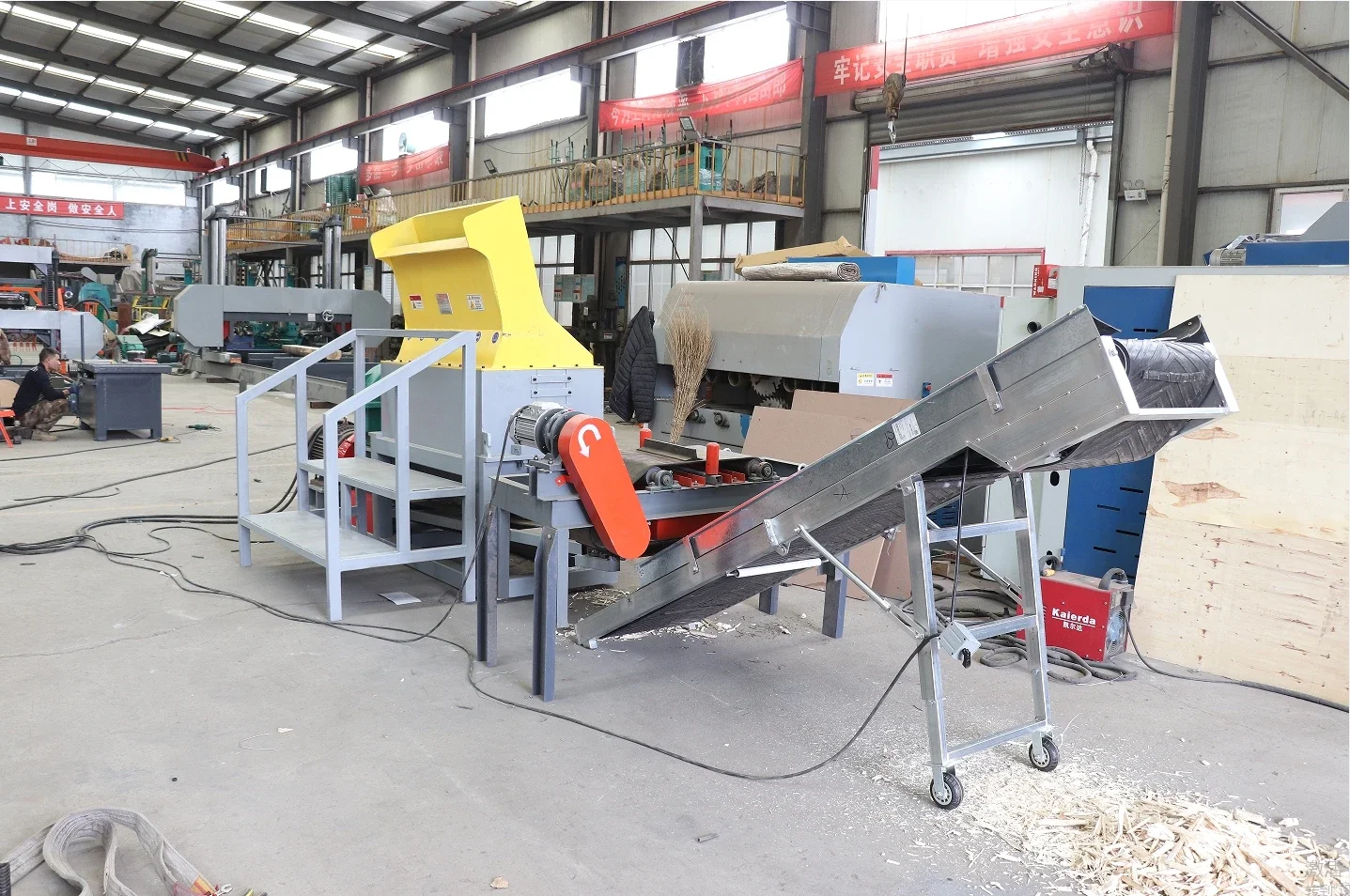 Penggiling penghancur palet penghancur kayu