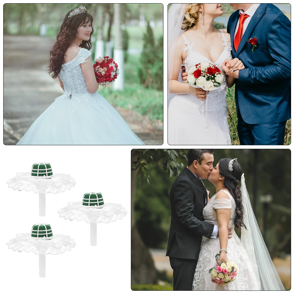 

Bridal Bouquet Holders Wedding Floral DIY Accessories H held Support Compact Size Easy to Use Flower Shop Supplies