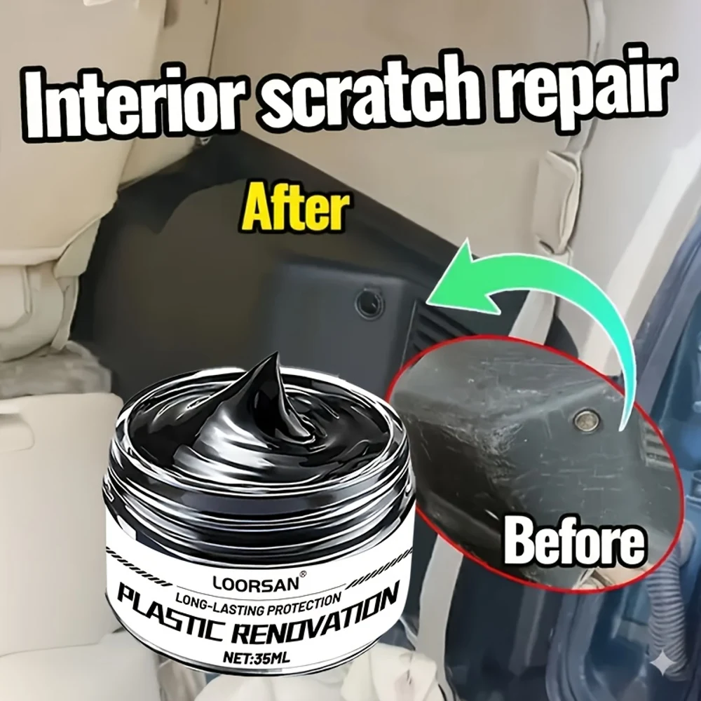 Car Multi-Purpose Care Cream, Plastic Parts Renovation Cream, Tire Bright Surface Cream, Nano-Coating, Interior And Exterior Rep