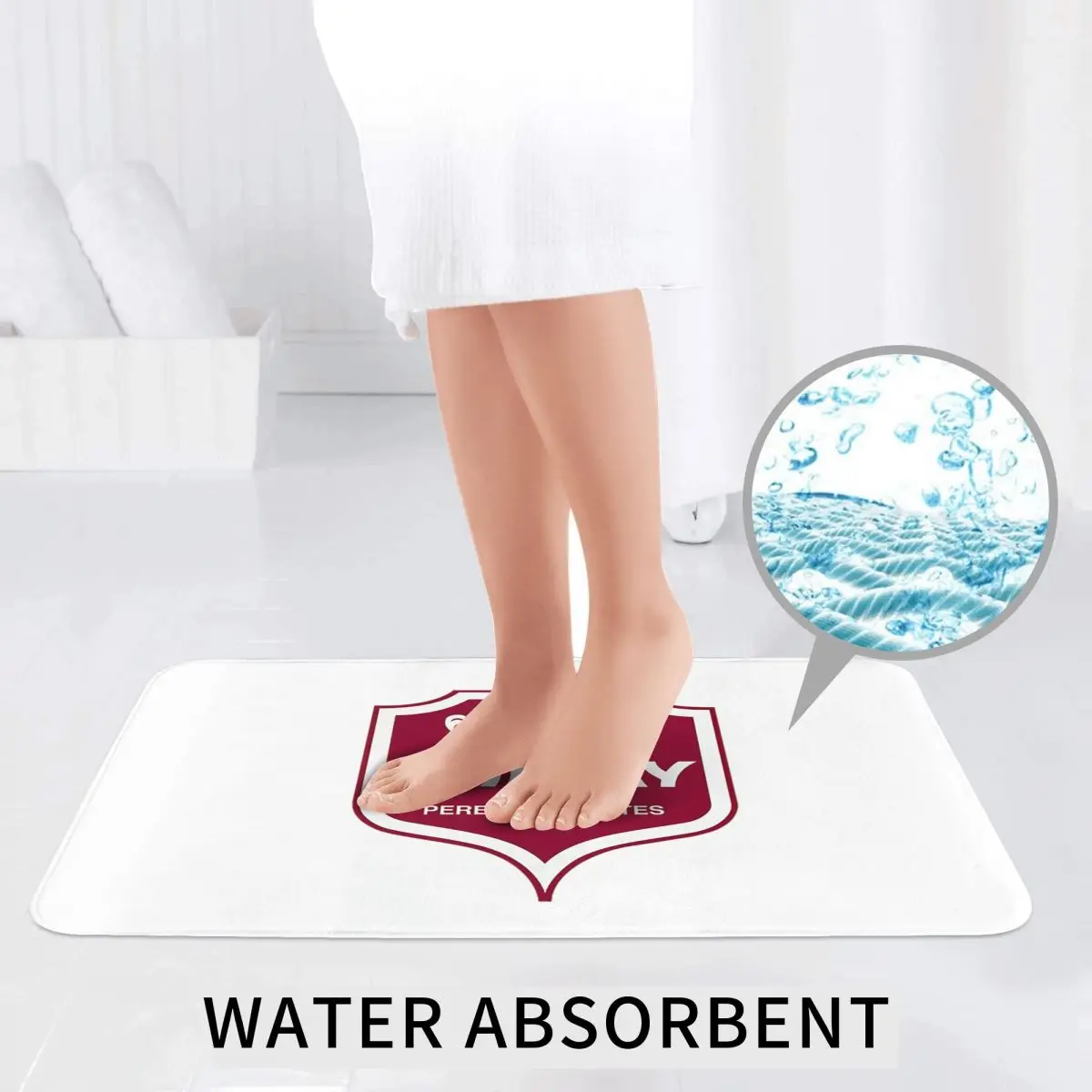 Chimay 3 Piece Bath Mat Bathroom Set Toilet Lid Cover Home Decor Non-Slip Carpet Floor Rug - view 6