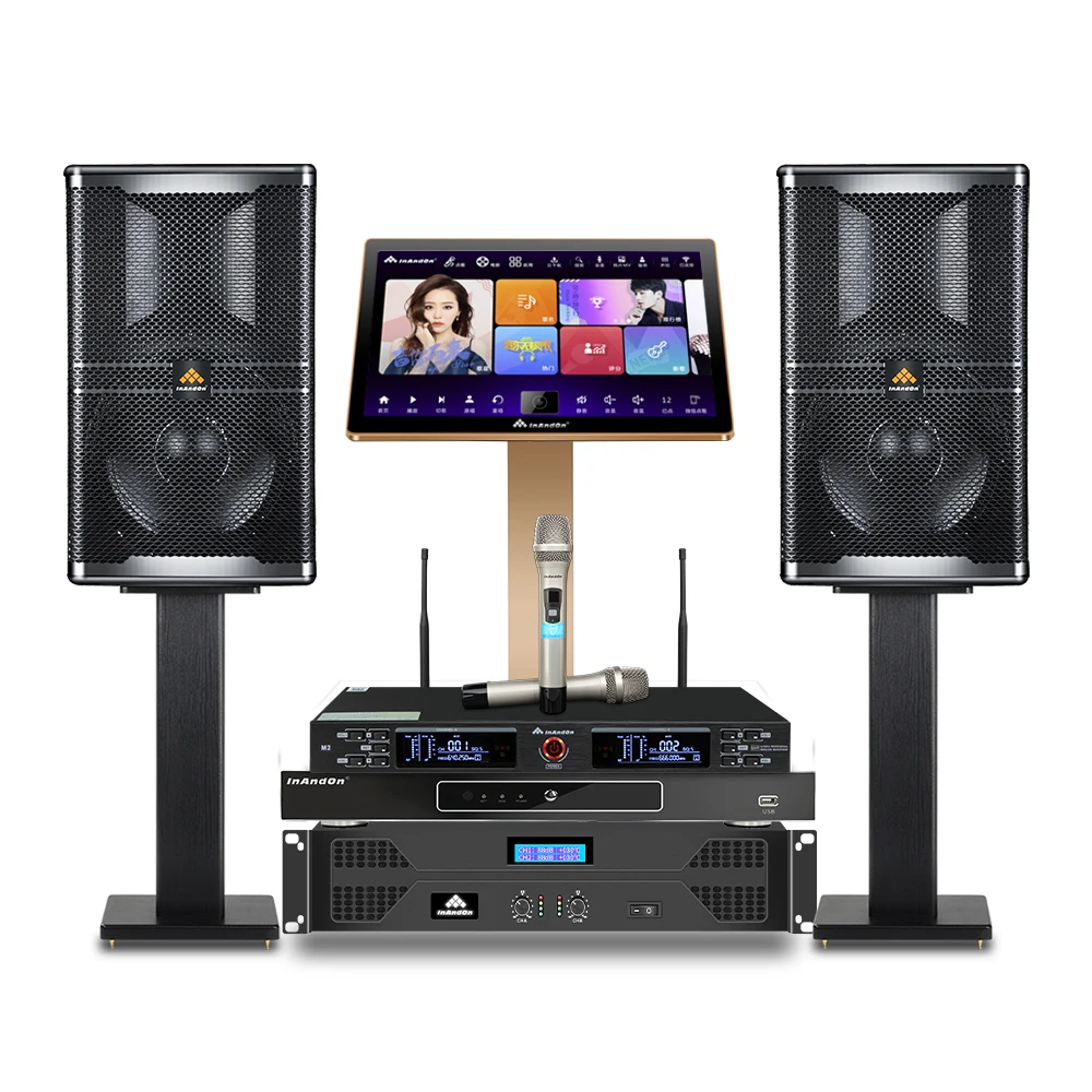 

New Set KV-V503 Karaoke Player Set 2TB HDD KTV Chinese Karaoke Machine with Wireless Microphone Professional Karoake System