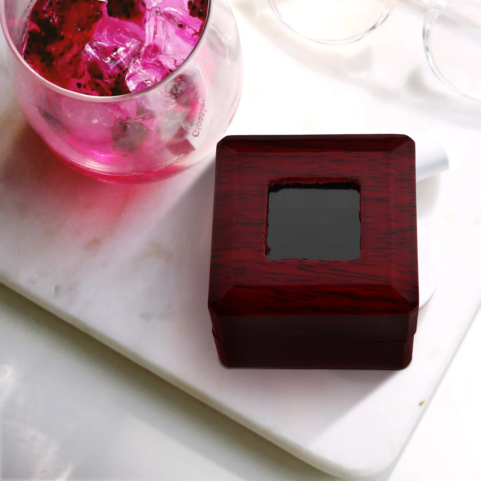 

Holder Ring Case Ring Case Wood Storage Display Organizer Jewelry Box Jewelry Box For Rings Gift Packaging Bag