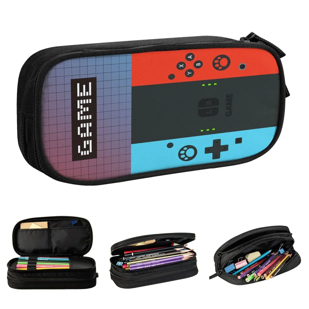 Federmäppchen für Videospiele, Gaming-Controller, Federmäppchen, Stifthalter für Schüler, große Kapazität, Taschen, Schulbedarf, Geschenke, Schreibwaren