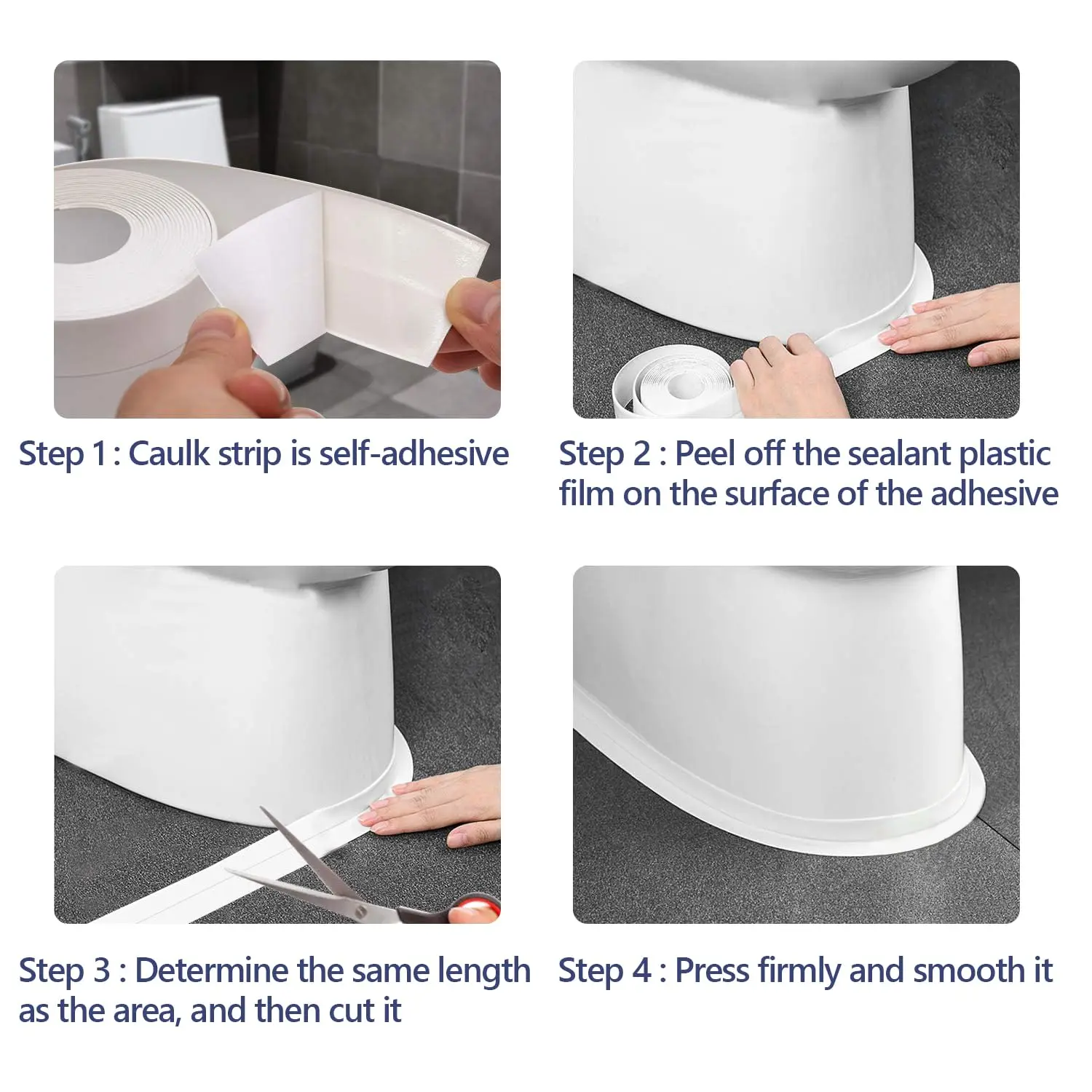 3.2m Waterproof Sealing Tape For Bathroom Kitchen Home House PVC Water Proof Seal Strip Self Adhesive Wall Sticker Toilet Sink