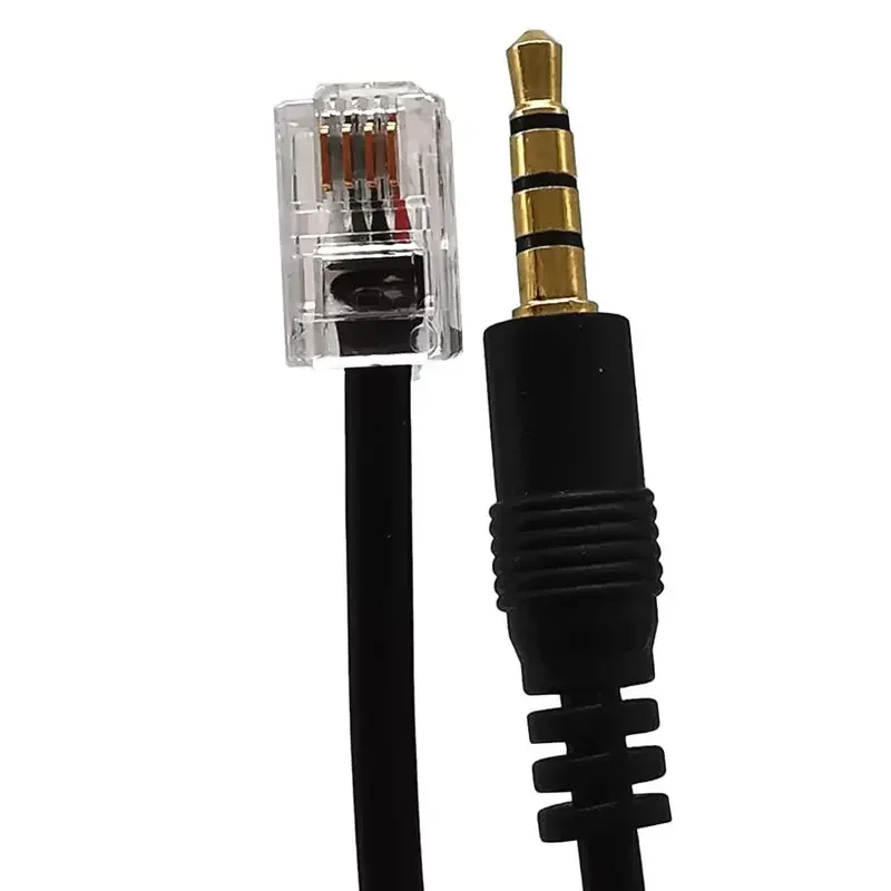 RJ9 Male To 3.5mm Male Audio Cable 3.5mm TRRS Male To RJ9 Telephone Wiring 4P4C Male Adapter Cable 0.8m
