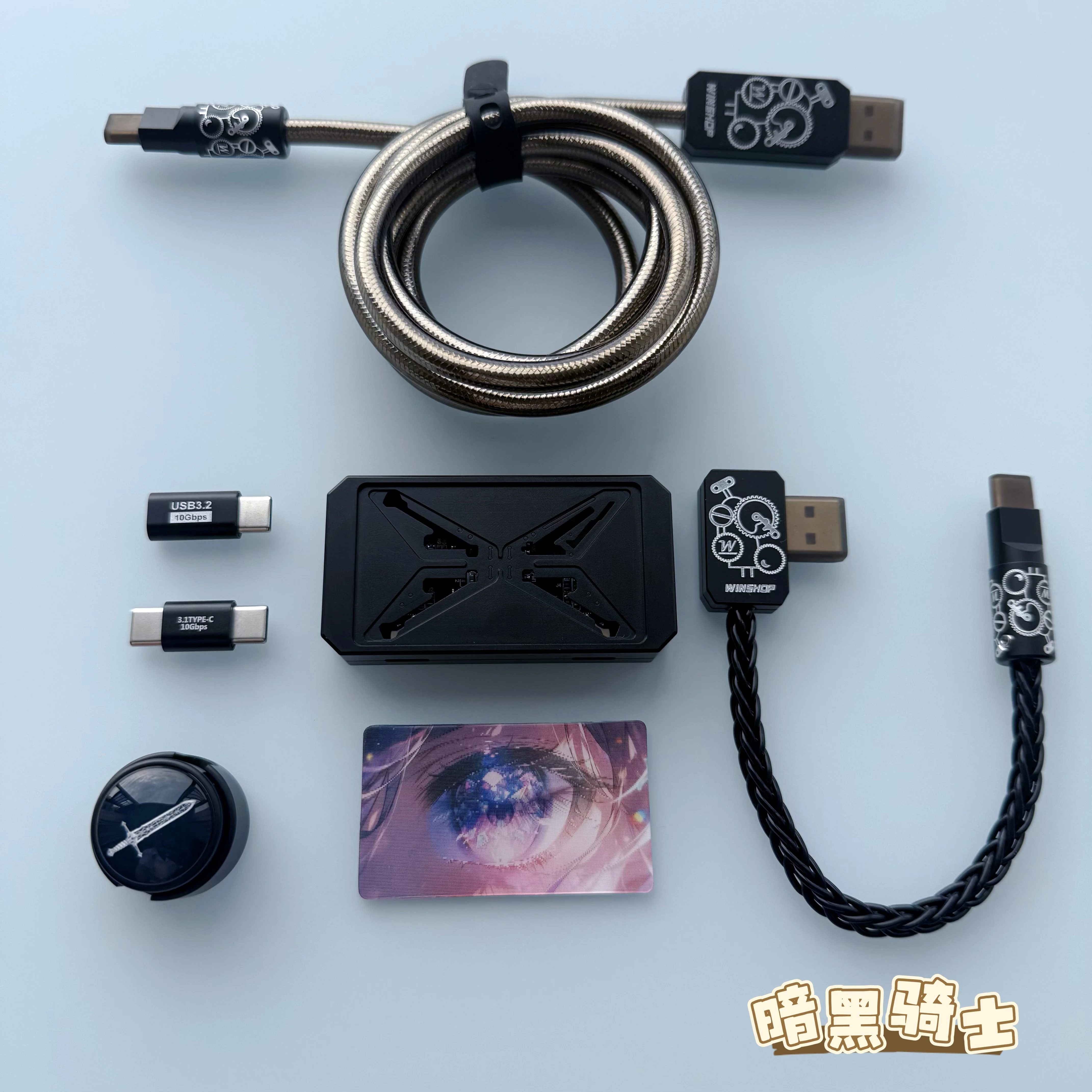 Winshop ケーブル 8K 磁気スイッチキーボードデータケーブル Winshop ゲーミングキーボード ワイヤー タイプC USB 分離可能 2 to 4