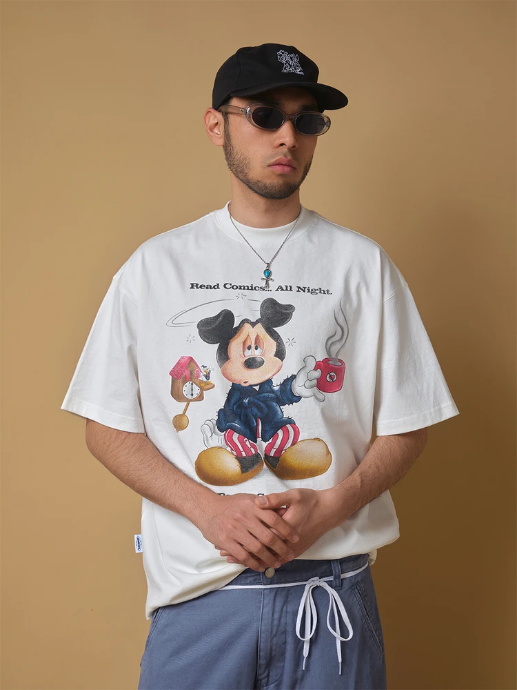 

Disney Printed Pure Cotton T-shirts for Men and Women Summer Casual, High-quality Pure Cotton Parent-child Wear Short Sleeves