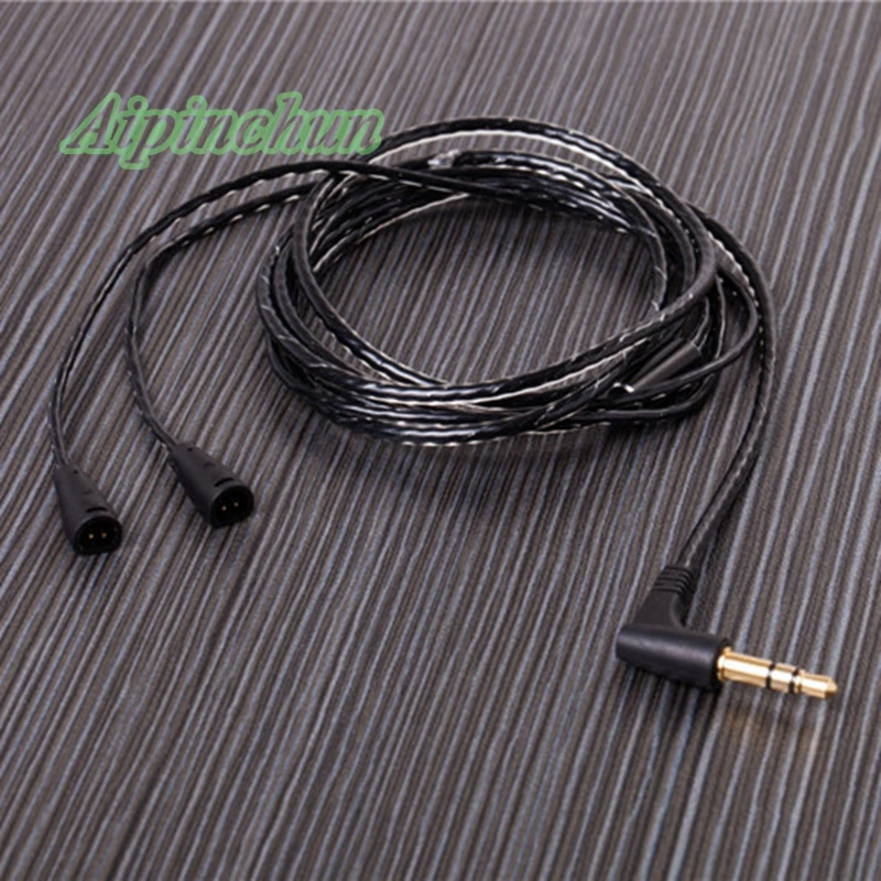 Aipinchun-conector de flexión de 3 polos de 3,5mm, Cable de repuesto para auriculares OFC, Cable para IE8 IE8i IE80