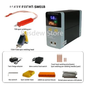 HT-SW01H 21KW 3500A Lithium Battery Spot Welding Machine/High Power 18650/21700 Battery Spot Welder for battery 0.5mm thickness