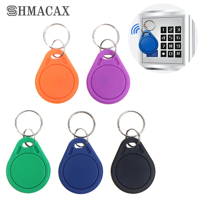 

5PCS UID Changeable Rewritable Access Control Card ABS Waterproof Keyfobs With Key Ring Security Supplies NFC Key Card