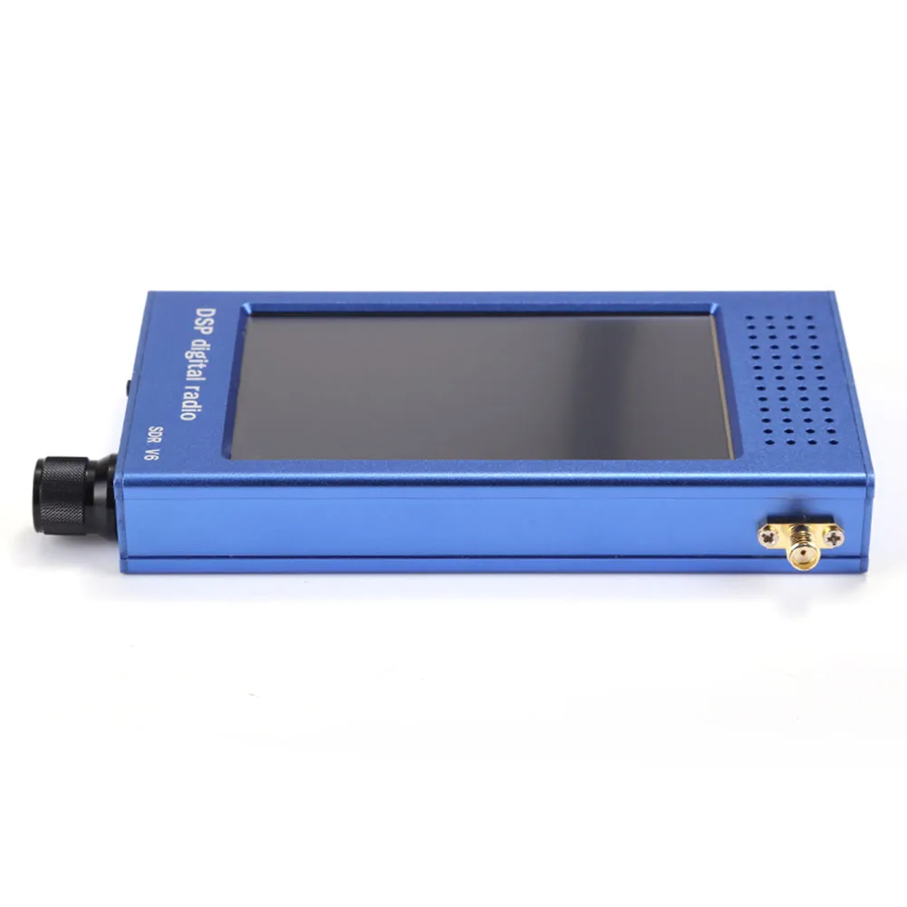 V6 Radio Receiver with Aluminum Alloy Housing Portable Design 43 Inch IPS Screen Full Band Coverage and Multiple Modes
