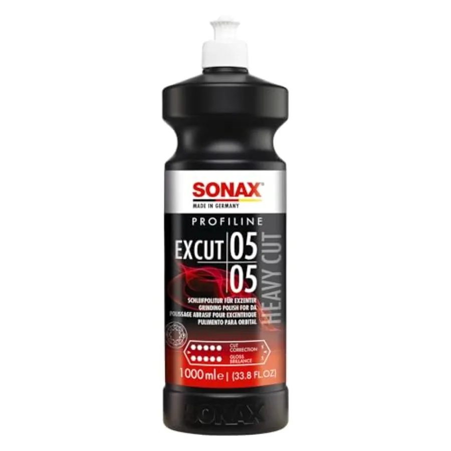 

Profiline ExCut 05-05 Heavy Cut Compound for Deep Scratch and Swirl Removal High-Gloss Finish Removes P1500 Sanding Marks Scrat