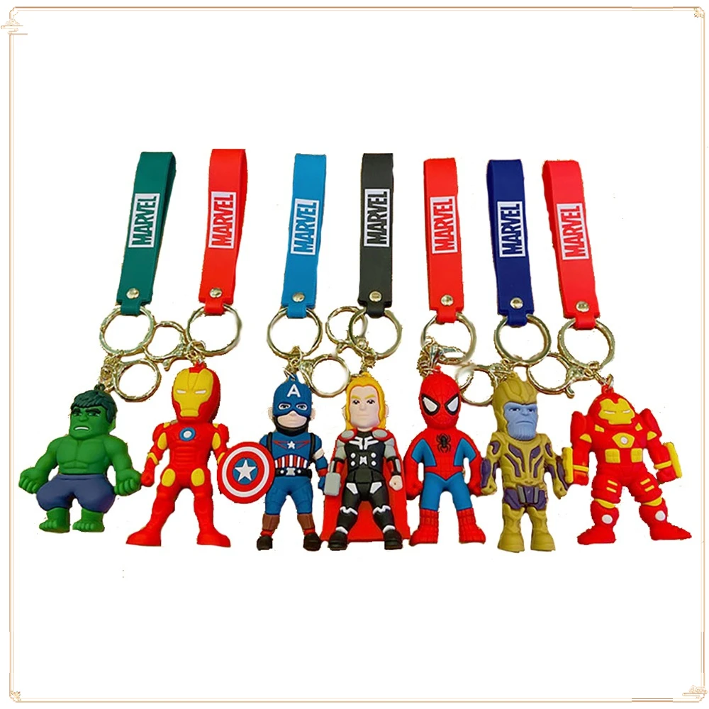 

Marvel Classic Hero Model Keychain Handsome Backpack Pendant Fun Children's Versatile Fashion Decoration Exquisite Birthday Gift