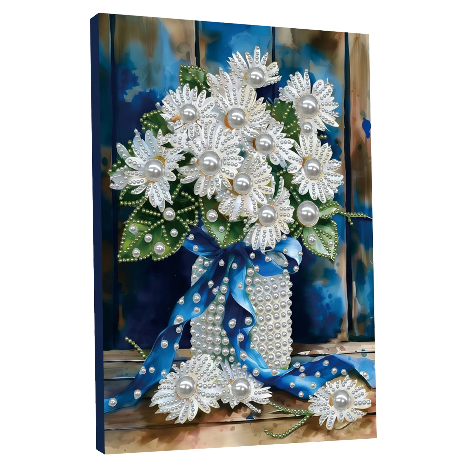 

Набор для рисования жемчужинами «Синяя ваза» с рамкой для взрослых, декор для дома, 30x40 см