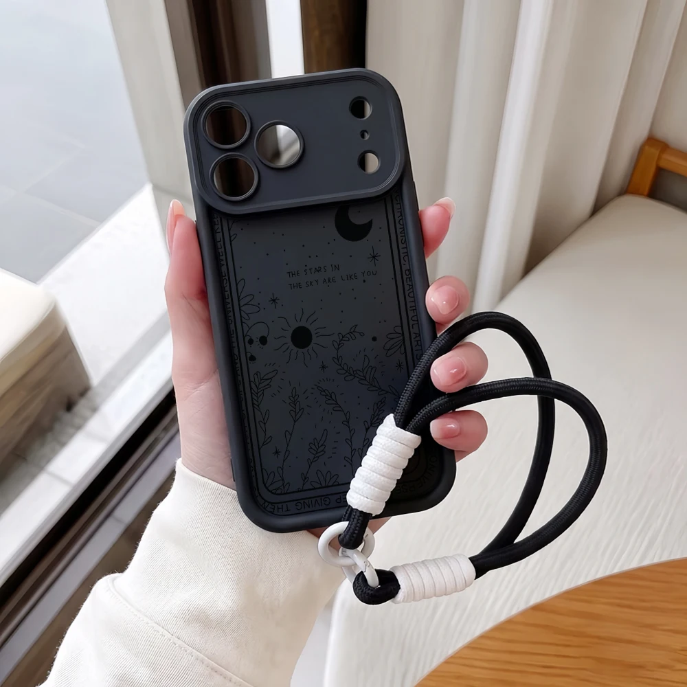 Handyhülle für Samsung Galaxy Note 20 S25 S26 Plus S24 S23 FE S25 S24 S23 Ultra A55 A56 5G Vintage Tarot Lanyard Silikonhülle – Detail 3