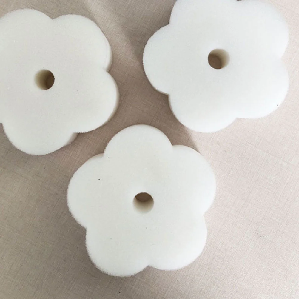 24pcs White Flower Shaped Sponge Filter Oil-Absorbing Filter Sponge Convenient for Hot Tub Swimming