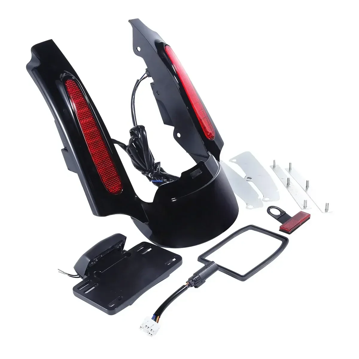 Traseiro Fender Fascia Set para Harley, Moto Peças, Fascia, rua, Electra Glide, estrada King, Ultra Classic 2009-2013, FLHR, FLHT, FLHX