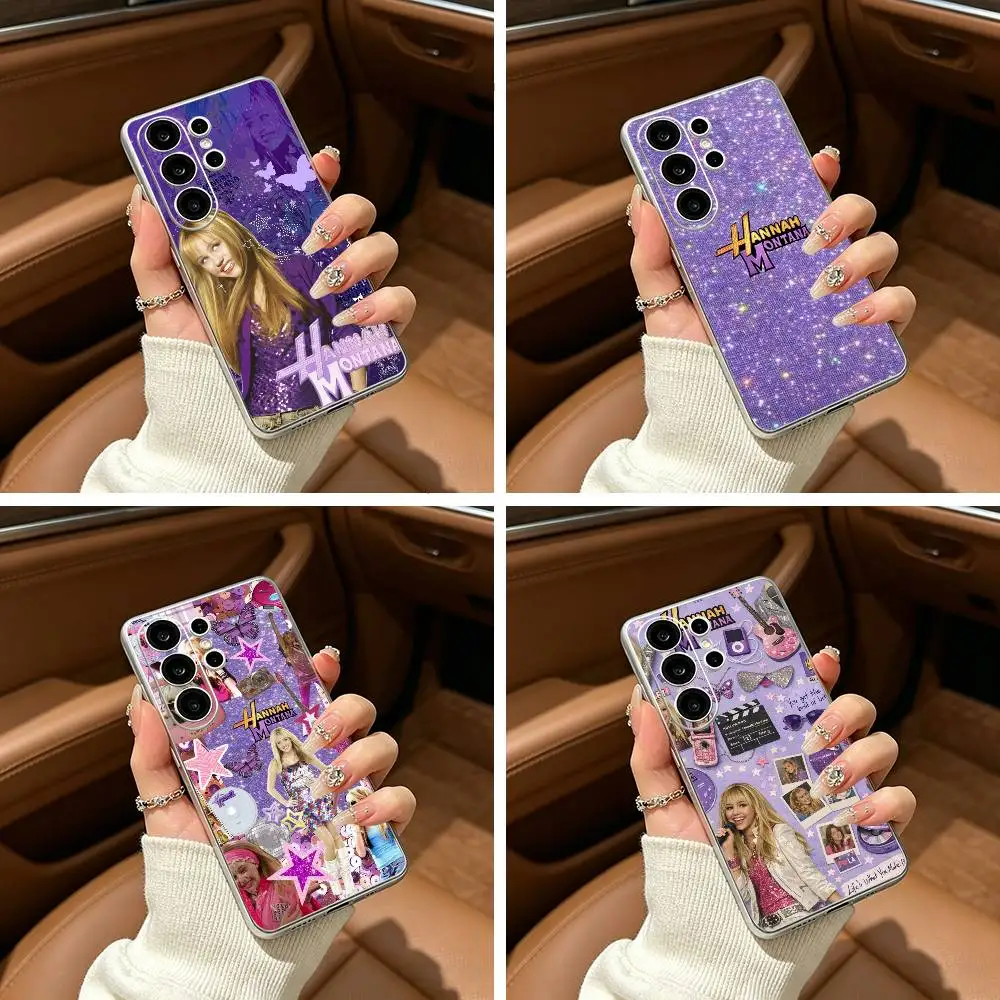 HM Hannah M-Montana Clear Soft Silicone Phone Case forSamsung S25, S24, S21, S22, S23, S30, Ultra, S20, Plus