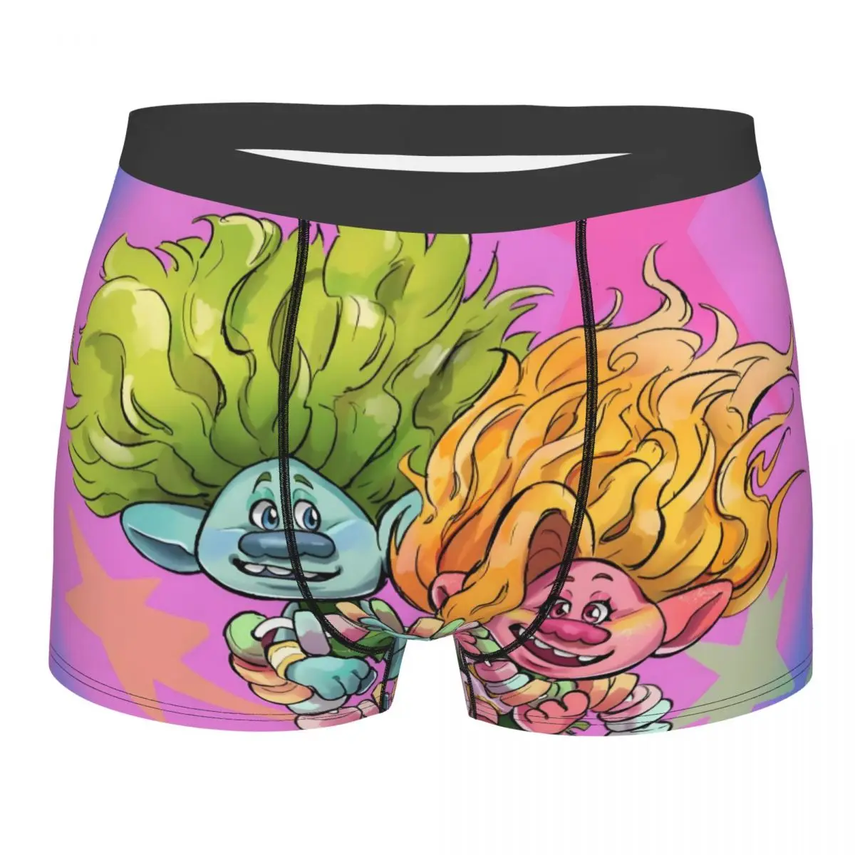 

Custom Male Fashion Trolls Wallpaper Cartoon Underwear Boxer Briefs Stretch Shorts Panties Underpants