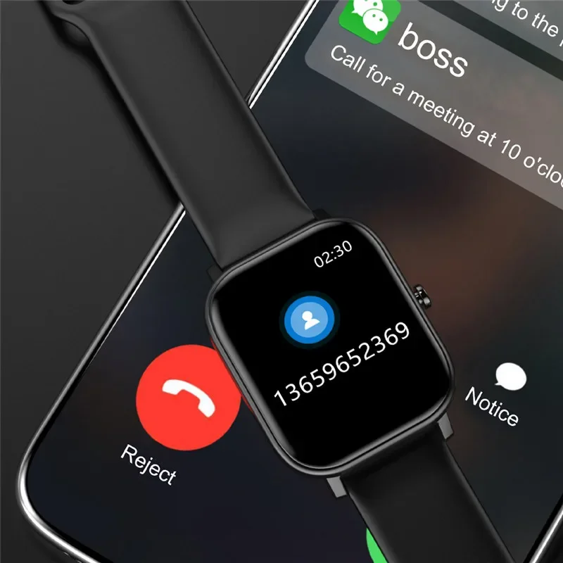 L18 Smart Watch Heren ECG PPG Hartslag Lichaamstemperatuur Monitor IP68 Waterdichte Sport Fitness Tracker Smartwatch Android