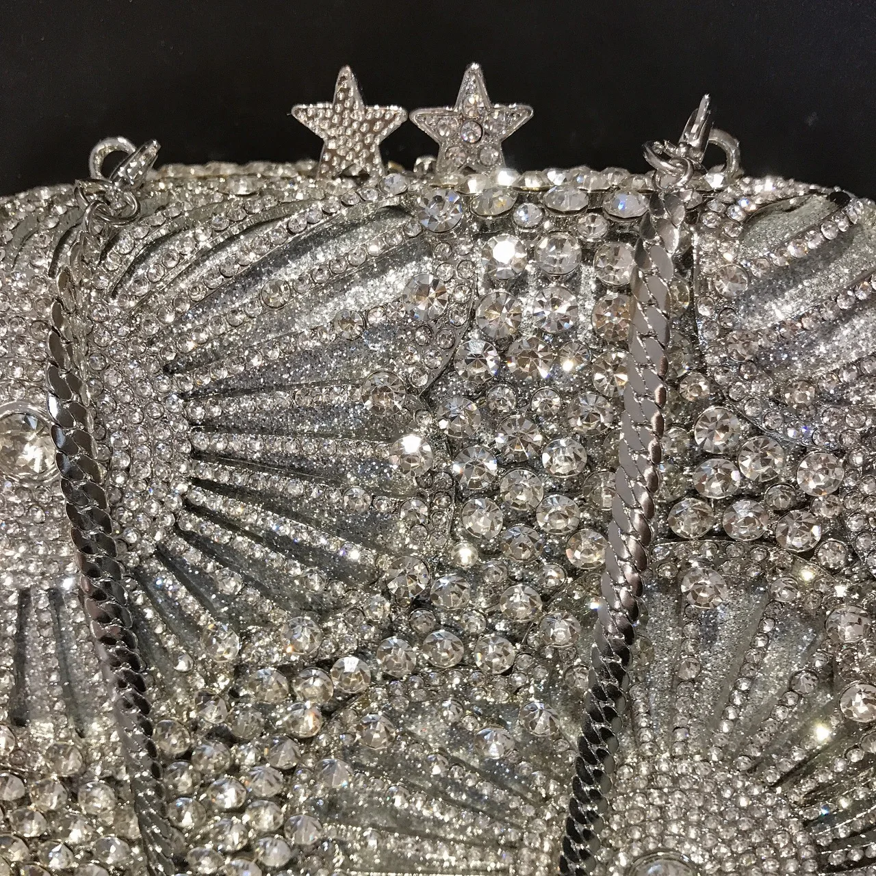 Luxury Jewel-Embellished Evening Clutch, Sparkling Design for Elegant Weddings, Cocktail Parties & Formal Events