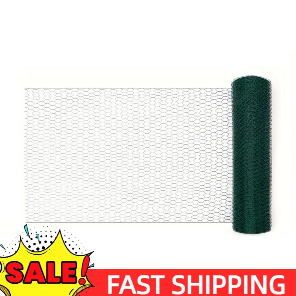 

Chicken Wire 39.37x1200in Hexagonal Mesh Chicken Wire Fence Netting PVC-Coated Metal Garden Netting Anti-Rust for Poultry Garden