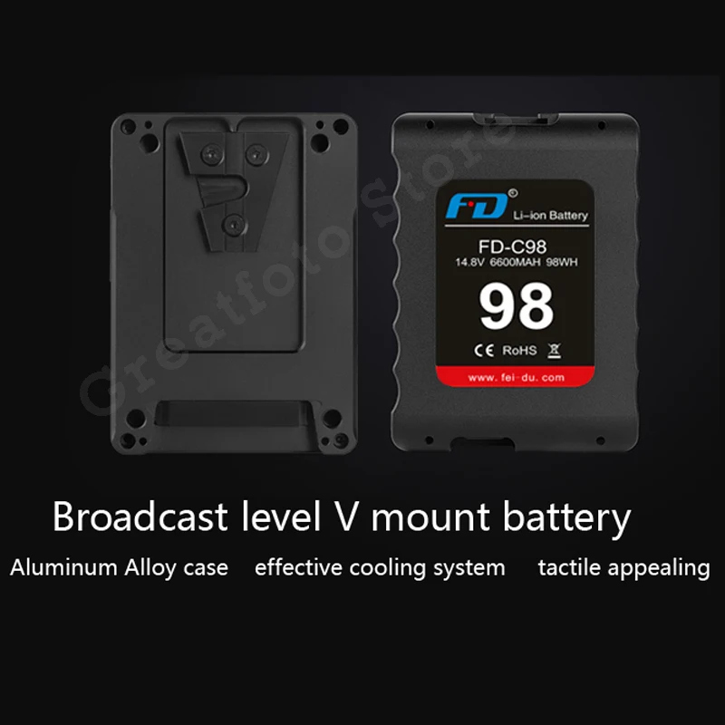 Feidu-ミニデジタル一眼レフカメラバッテリー,大容量Vバッテリー,フラッシュモニター,充電器,FD-C130, 145, 200 V