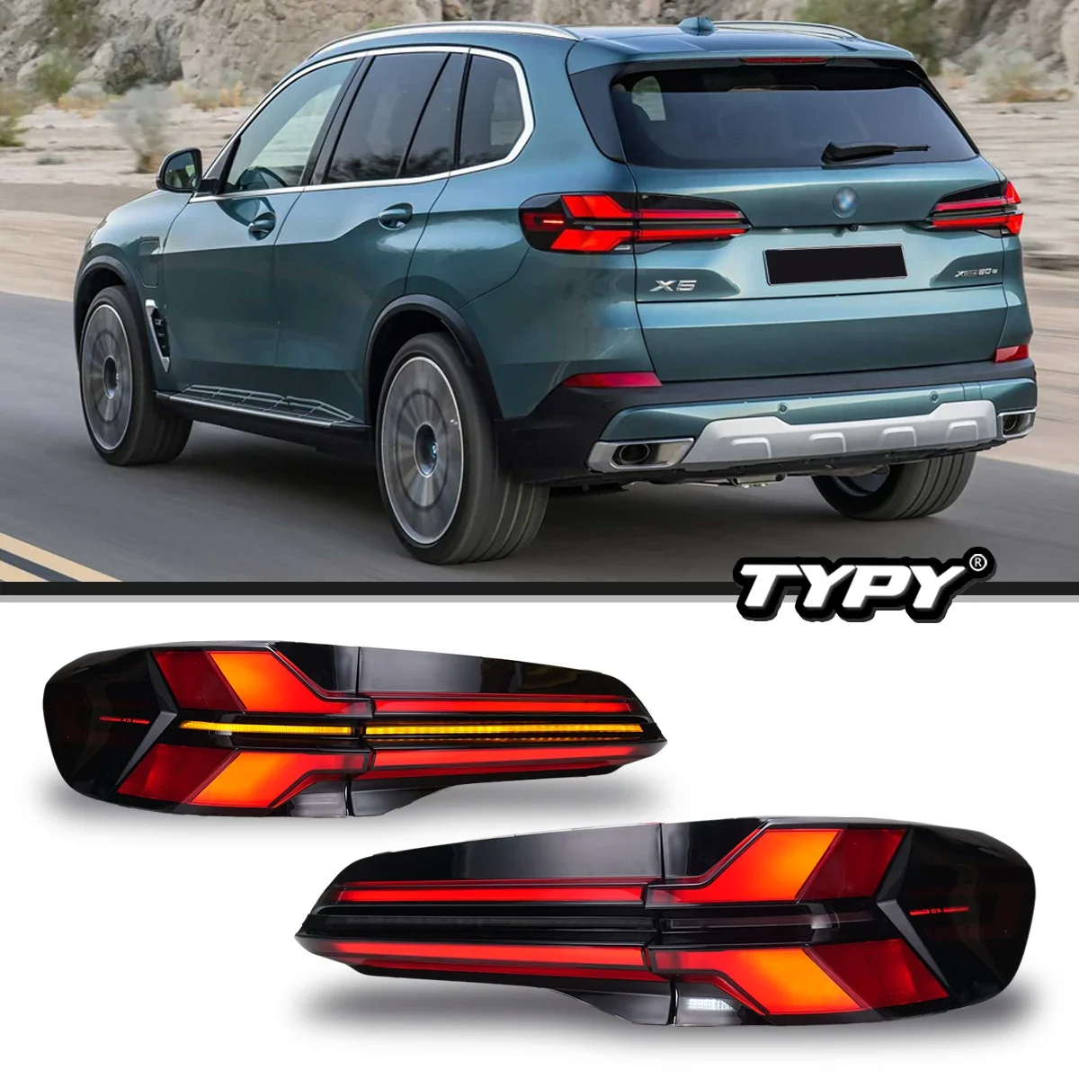 

Автомобильные фары для BMW X5, задний фонарь G05, задние фонари 2018-2022, обновление 2024, стиль DRL, последовательный указатель поворота