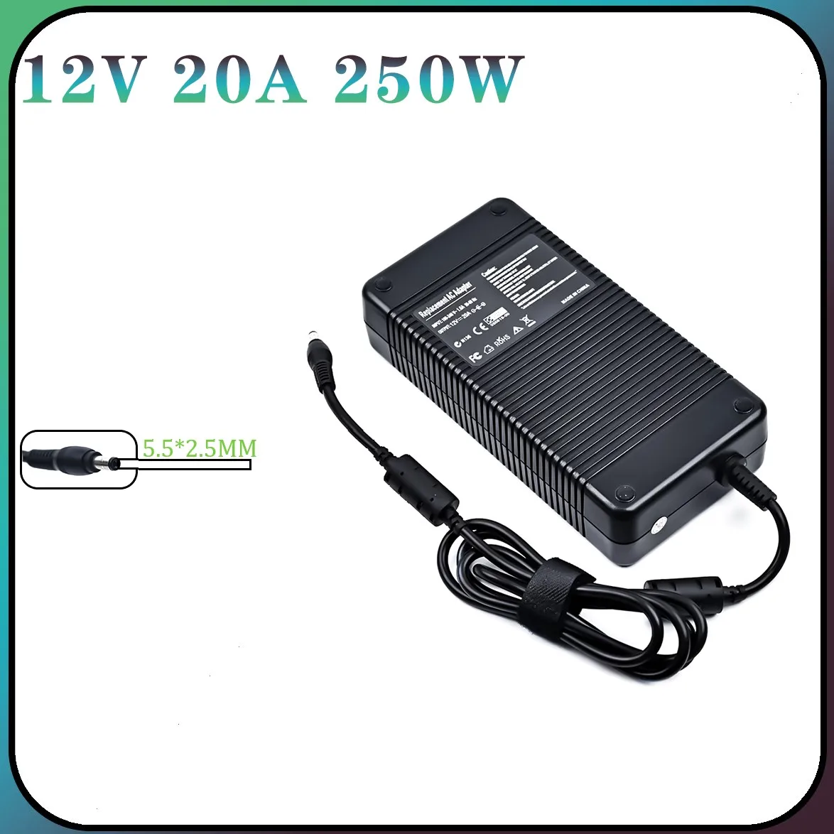 Ładowarka sieciowa 12V 20A 250W do 24-pinowego przełącznika Pico ATX Pcio PSU Car Auto Mini ITX PC Moduł zasilania ITX Z1