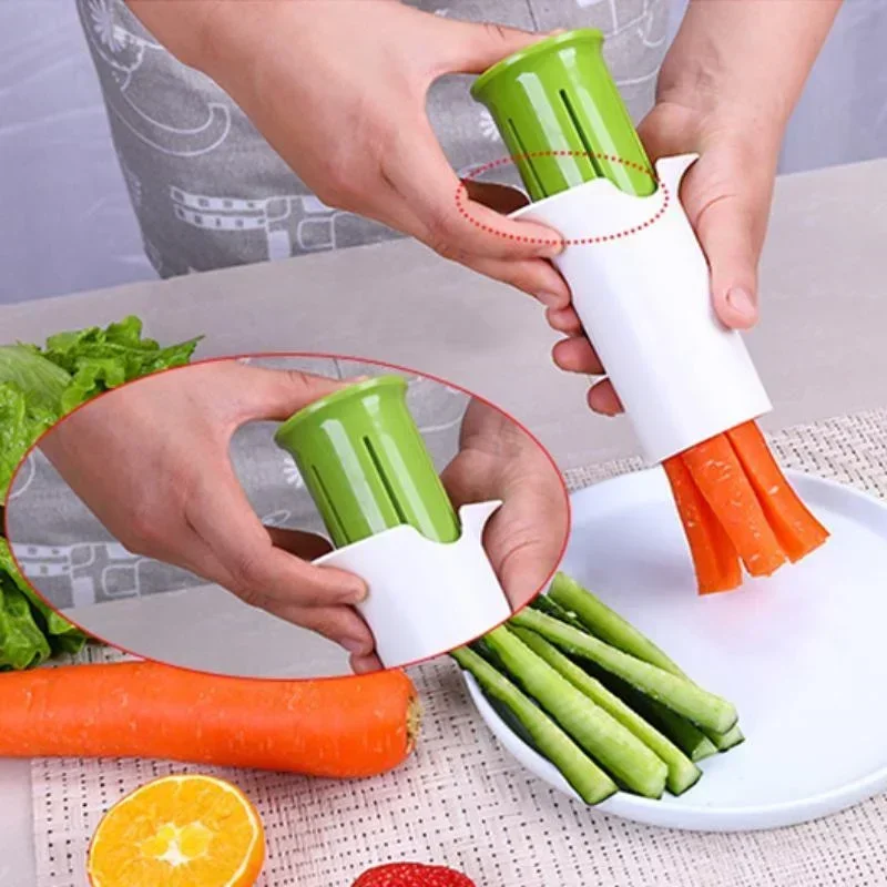 Kitchen Household Stainless Steel Vegetable Slicer Creative Fruit and Vegetable Cutting Machine Cucumber Shredding Accessories