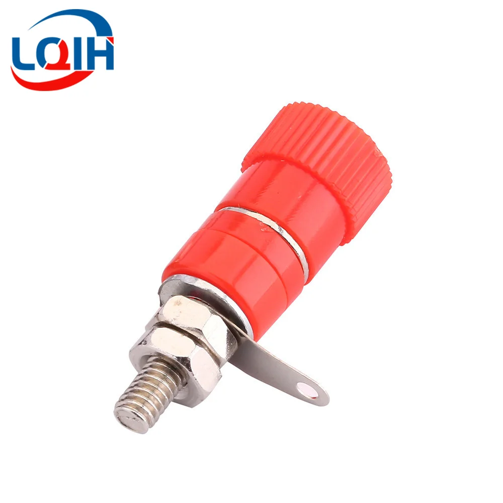 1/5/10Pcs 4mm Banana Socket Professional Binding Post Nut Banana Plug Jack Connector Nickel Plated