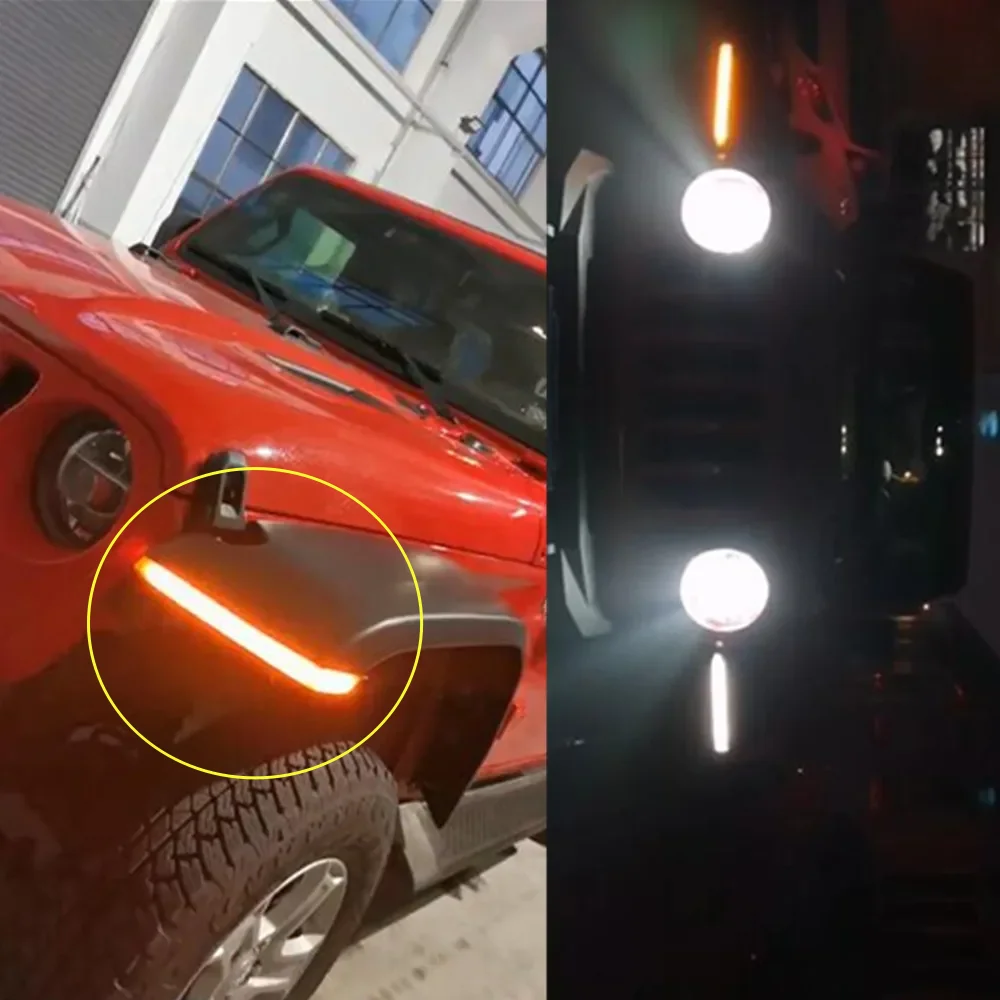 JL1164-2 Car Fenders Turn signal Light Car Led Lights for Jeep wrangler JL 2018+ Indicator