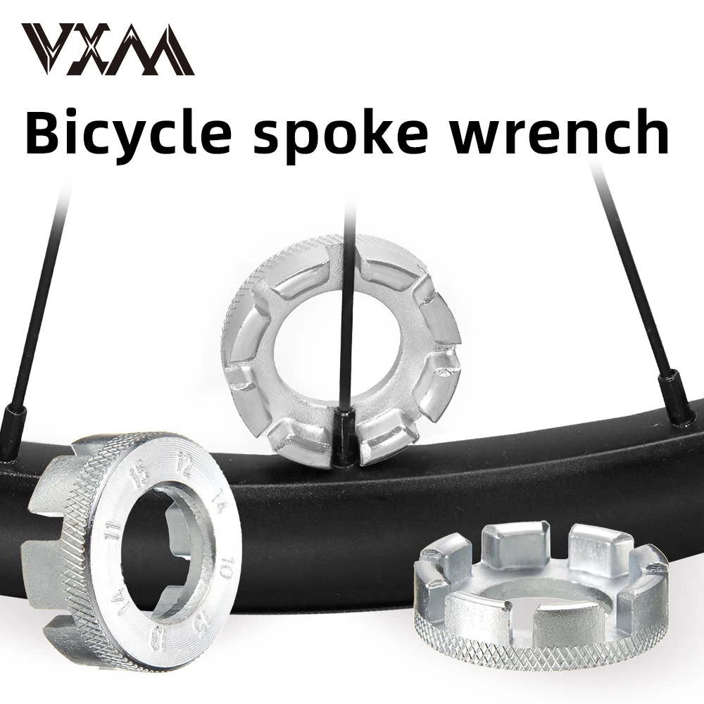 

VXM 1/2 шт. велосипедный ключ для обода колеса мини-регулировочный гаечный ключ 8-ходовой паз велосипедные спицы натяжной ключ инструменты для ремонта оси сноса