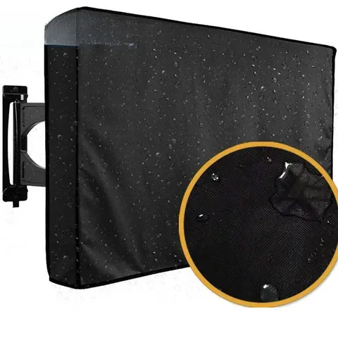 1PCSTV cover waterproof and dustproof cover, wall-mounted TV cover, Oxford cloth coated with silver, outdoor waterproof, dustpro