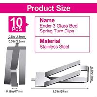96GE 3D Printer Glass Print Bed for Creality Ender 3 Ender 3S Ender 5 CR-20 CR-10S 10 Bed Clips Included