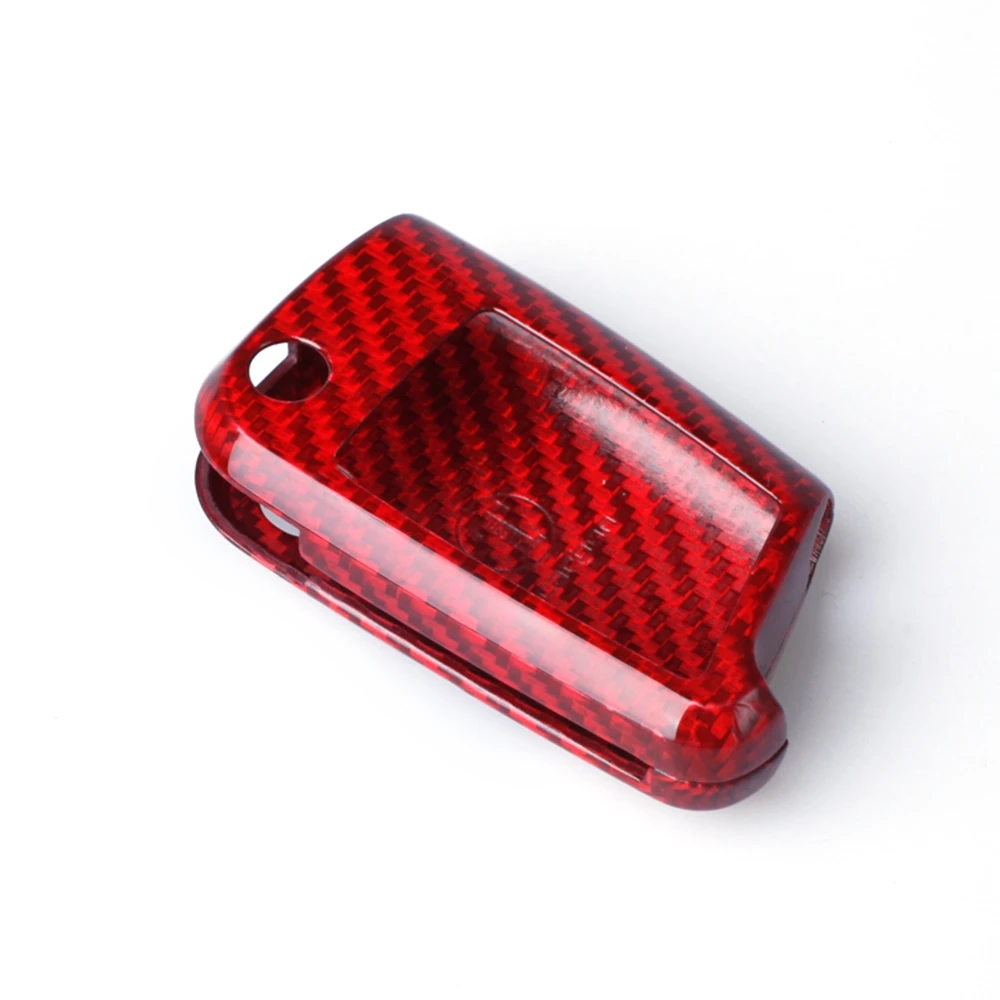 

Carbon Fiber Auto Remote Smart Car Key Shell Fob Cover Case Cap Decoration For Volkswagen VW Golf MK7 GTI Jetta