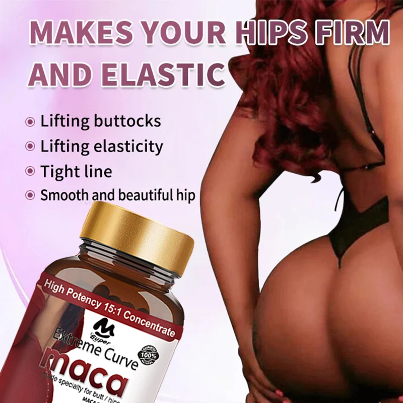 1 bottle Hip lifting capsule Ultimate Maca Buttock Butt Enhancement Pills Shaping buttocks compact health food