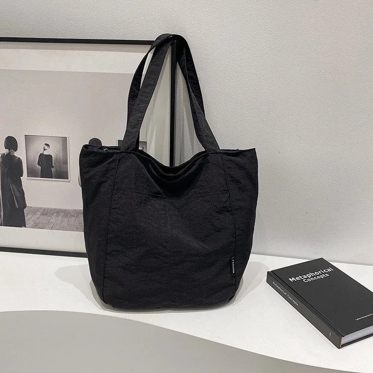 

Нейлоновая сумка через плечо, женская повседневная водонепроницаемая сумка-тоут, большая вместительная сумка на одном ремешке, модный дизайн