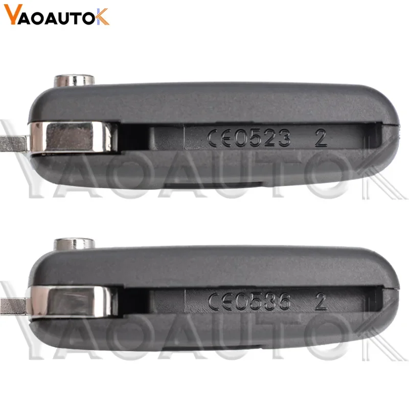 Remote Key Case Cover For Peugeot 207 307 308 407 607 807 For Citroen C2 C3 C4 C5 C6 Flip Folding Car Key Shell 2/3/4 Buttons