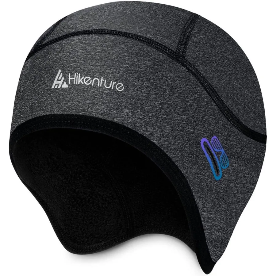 Skull Cap Helmet Liner with Glasses Holes Winter Thermal Cycling Cap for Men and Women Cycling Hat Beanie