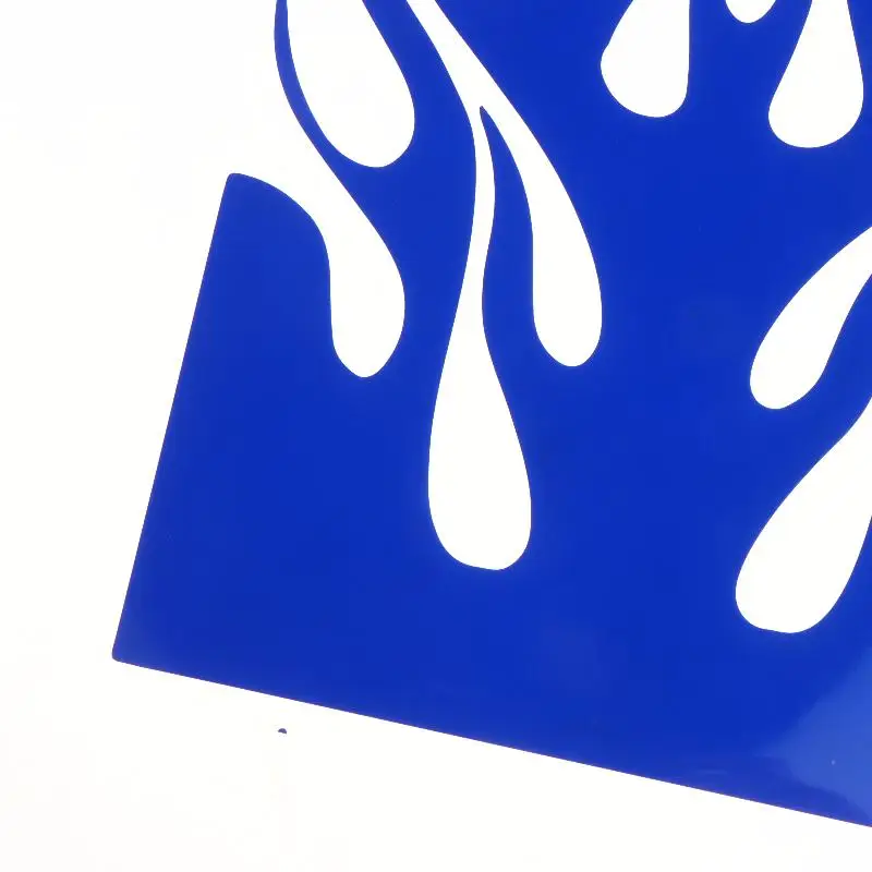 Motorrad-Flammen-Feuer-Kreativ-Aufkleber, wasserdichtes Vinyl, kratzfestes Dekor für Roller, Helm, Auto, Stoßstange – Detail 10