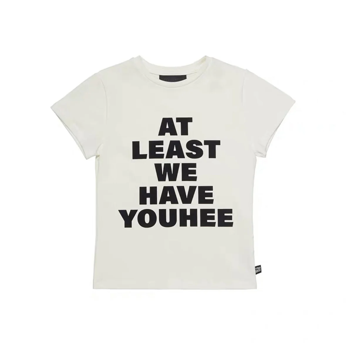 Youhee Sweet Cool ort Sve camiseta Floing con estampado de letras Slim Fit elástico juvenil mezcla de algodón Top de verano para mujer